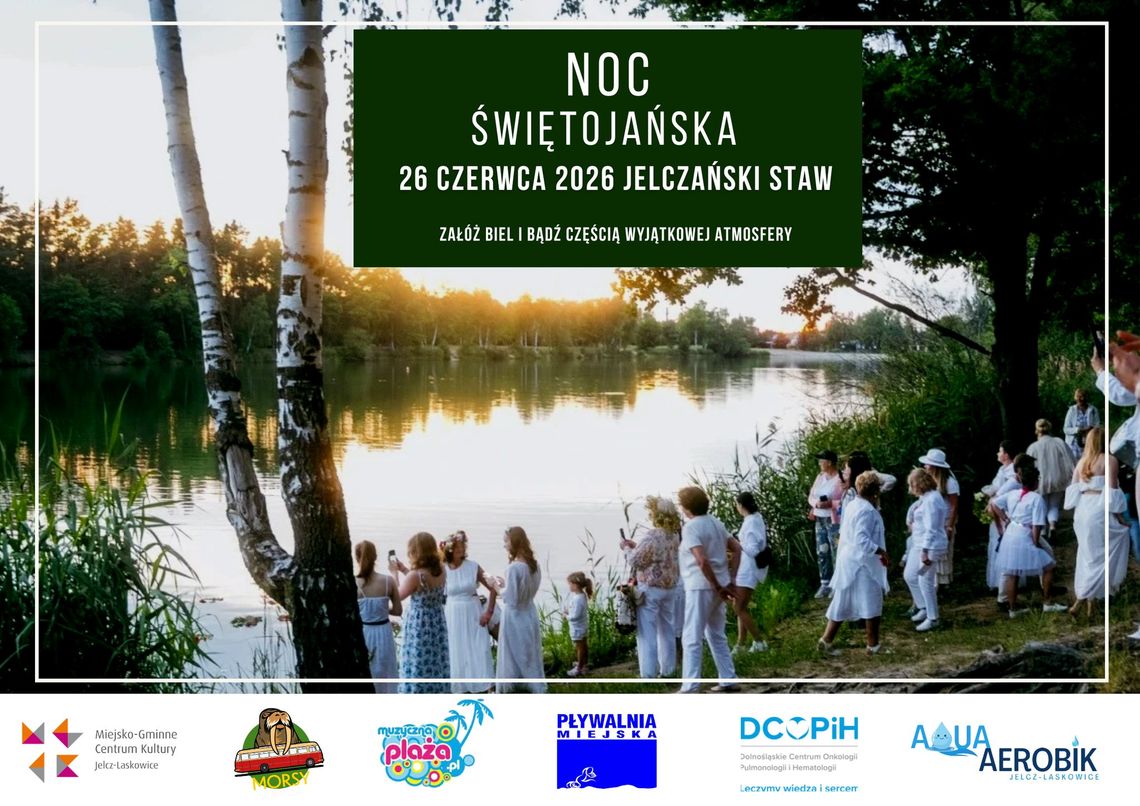 Noc Świętojańska nad stawem Noc Świętojańska nad stawem
