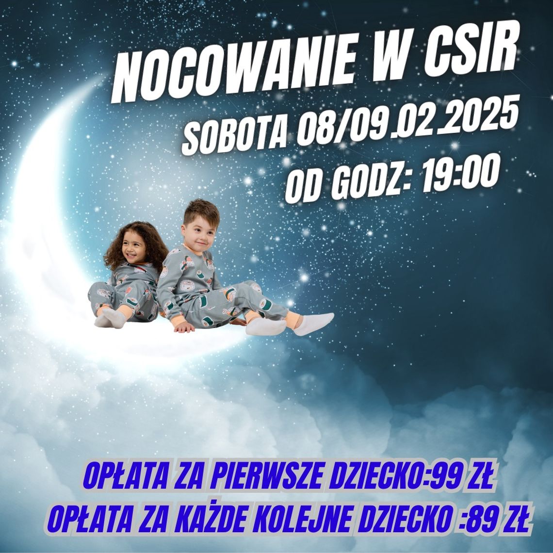 Nocowanka w Centrum Sportu i Rekreacji!