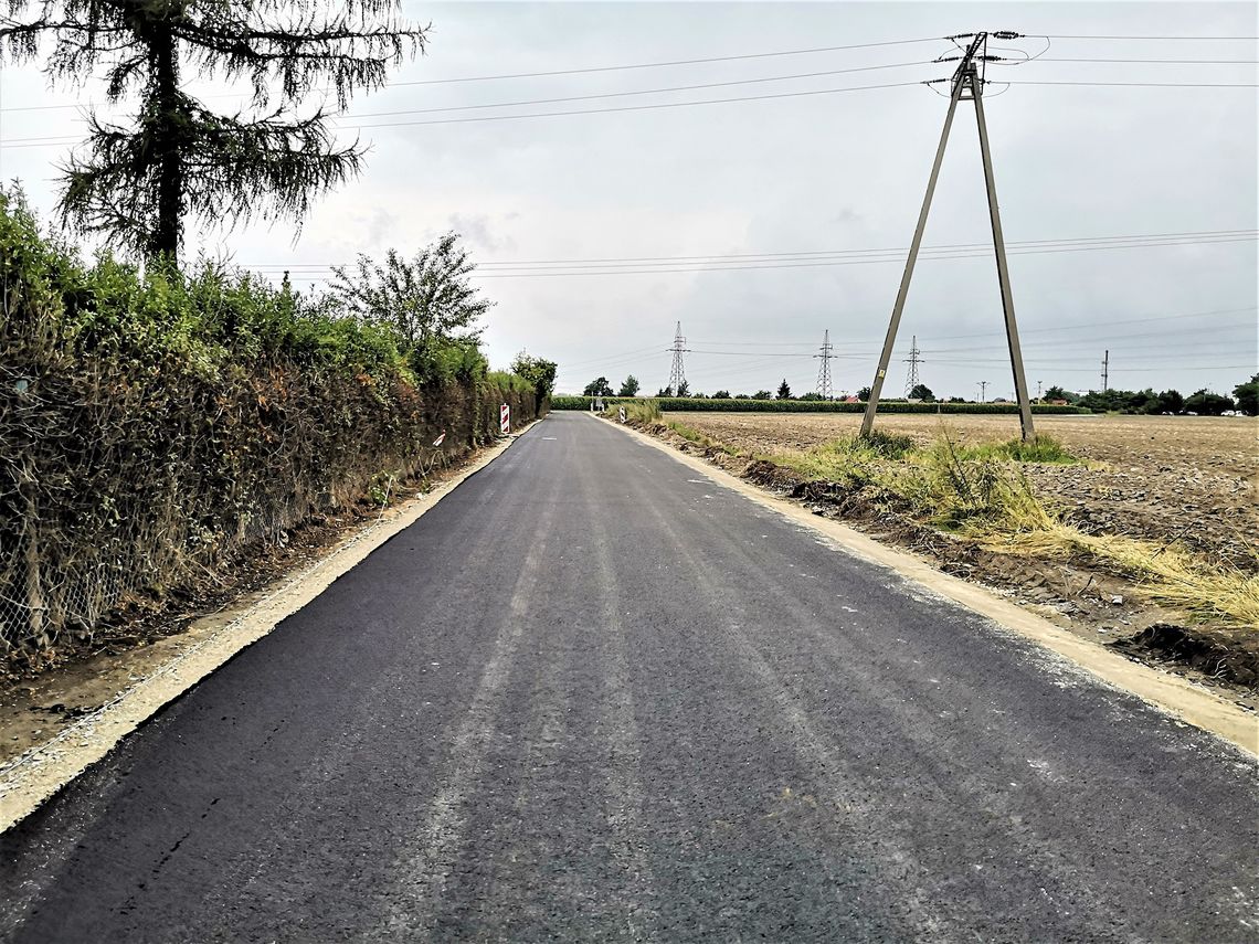 Nowa droga wzdłuż działek