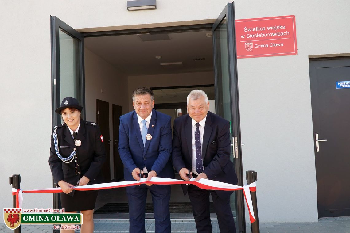 Nowa świetlica wiejska oficjalnie otwarta świetlica w Sieciborowicach