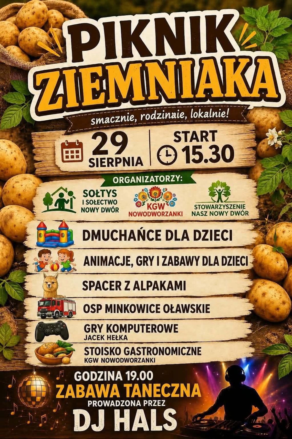 Nowy Dwór zaprasza na Piknik Ziemniaka Nowy Dwór zaprasza na Piknik Ziemniaka