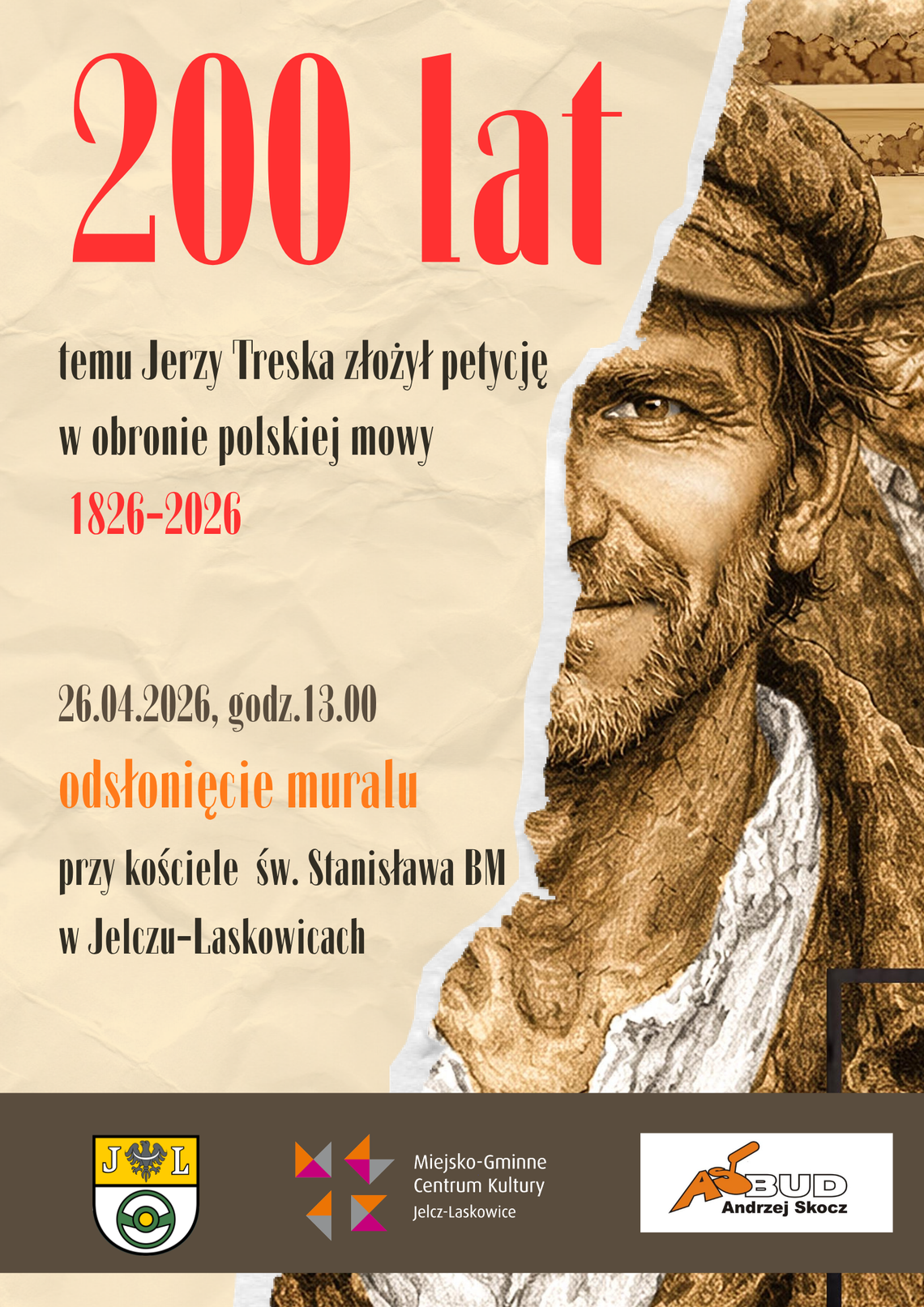 Nowy mural w Jelczu-Laskowicach. Odsłonięcie już 26 kwietnia