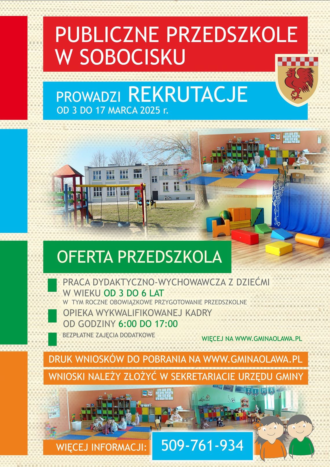 Od września Przedszkole w Sobocisku będzie publiczne.