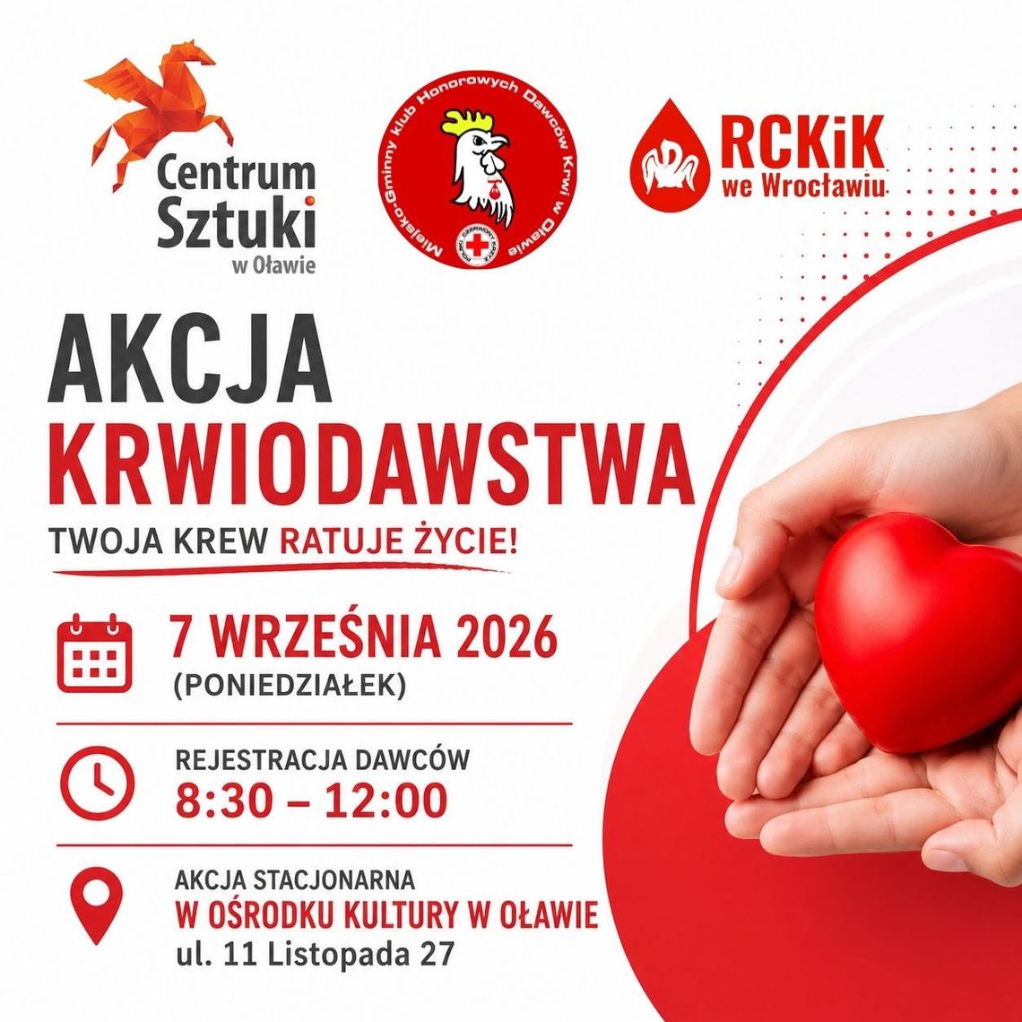 Oddaj krew 7 września Oddaj krew 7 września