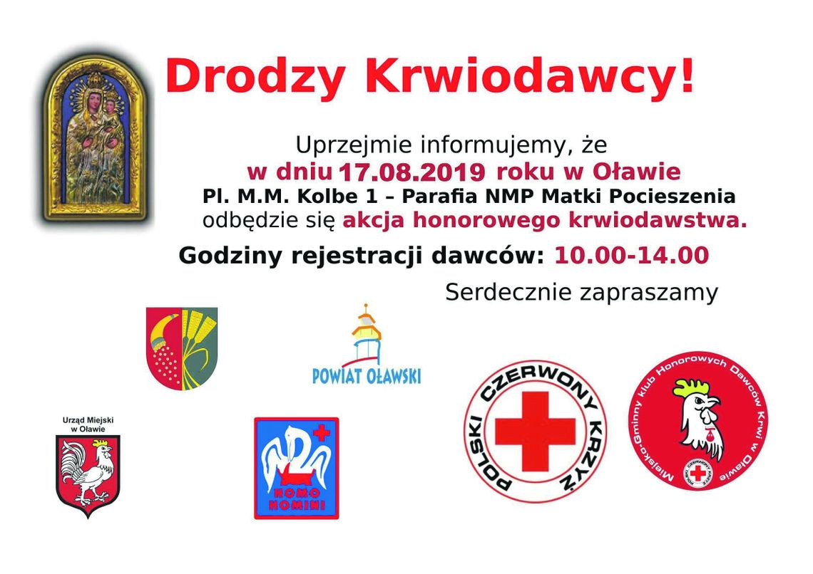 Oddaj krew - jest potrzebna