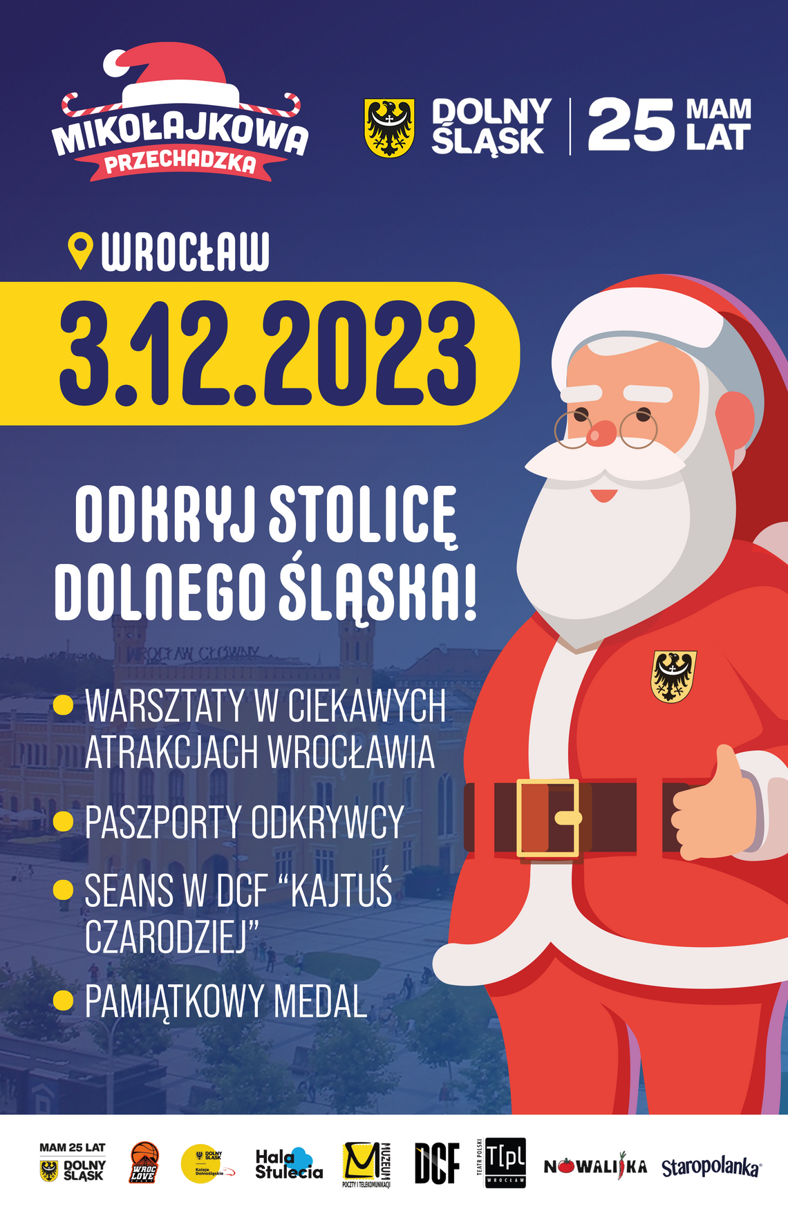 Odkryj Wrocław i odbierz medal od Świętego Mikołaja!