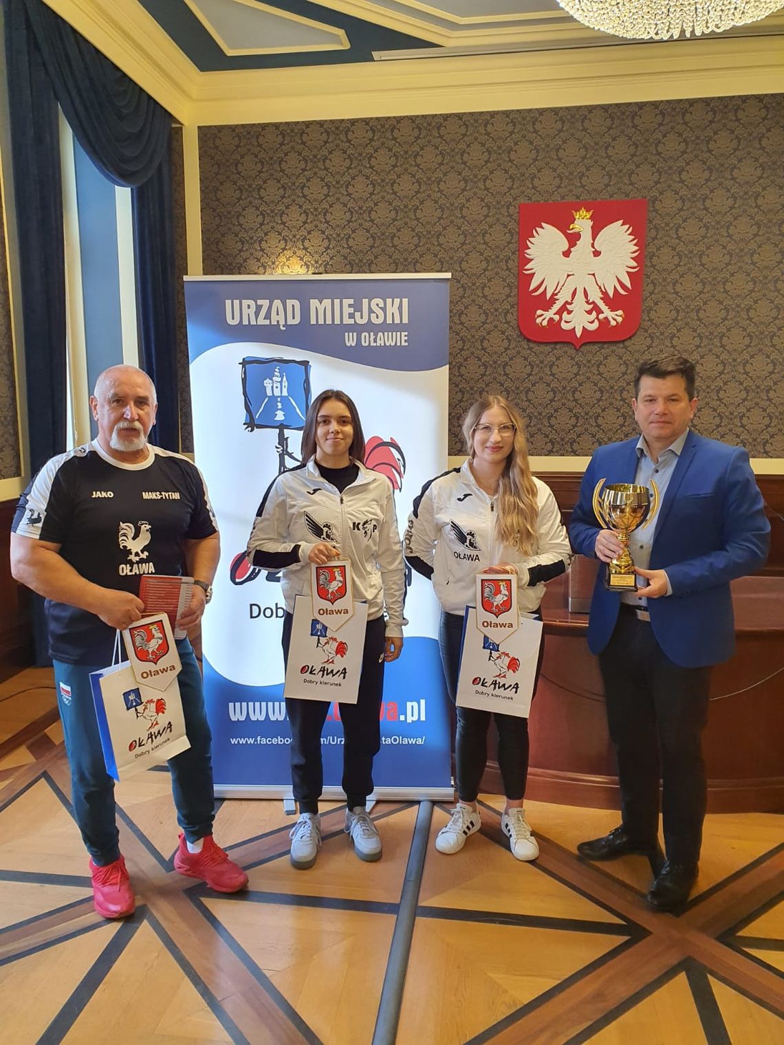 Odwiedzili burmistrza i dowiedzieli się o remoncie sali na treningi
