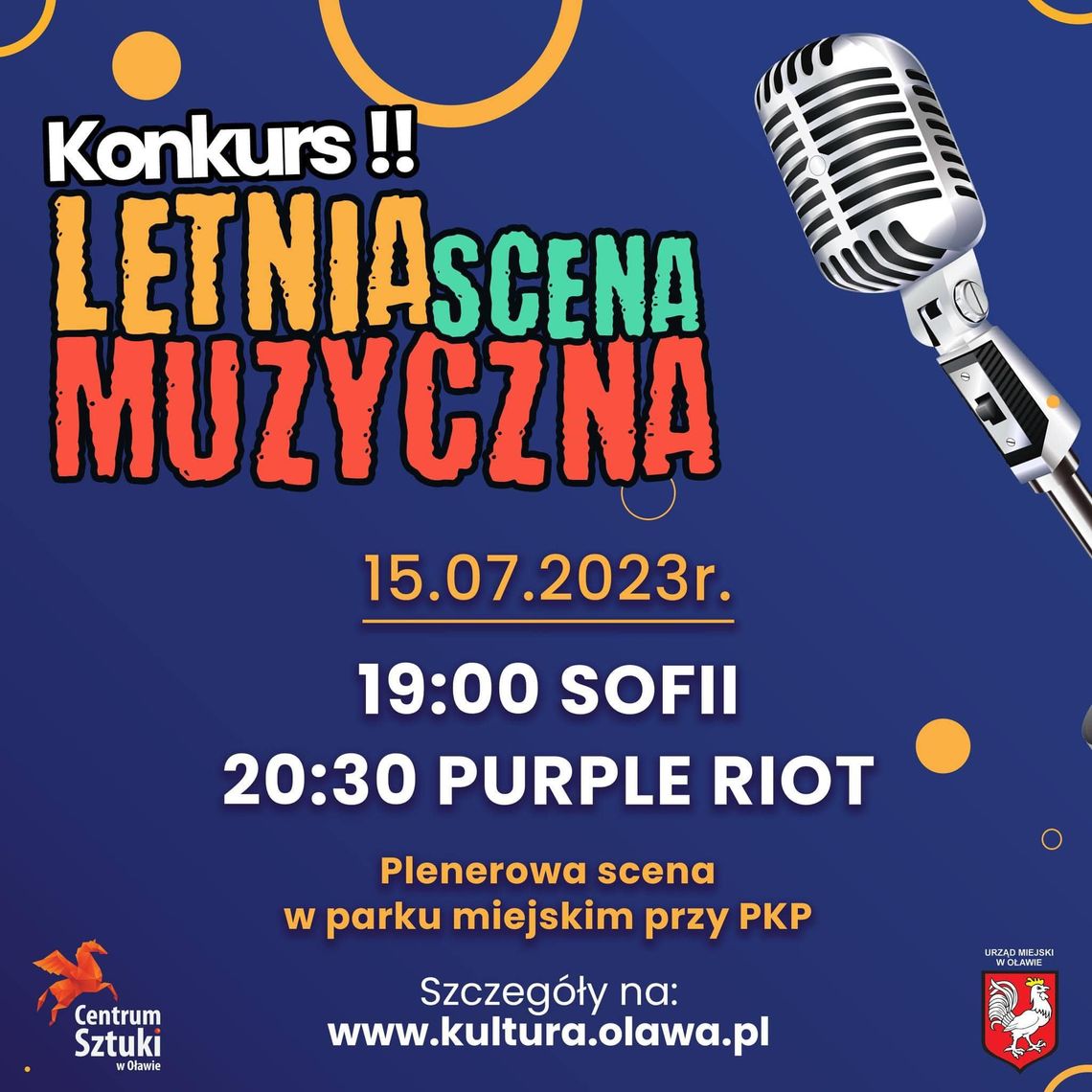 OŁAWA Dziś koncerty Finalistów Letniej Sceny Muzycznej