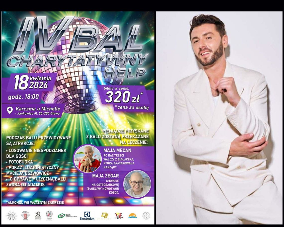OŁAWA Gościem tego balu będzie Kamil Bednarek