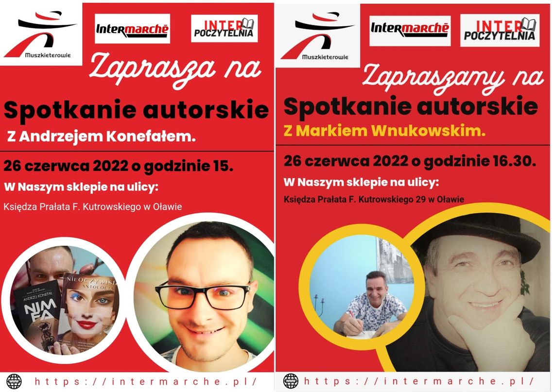 Oława i Jelcz-Laskowice. W markecie spotkasz pisarzy!