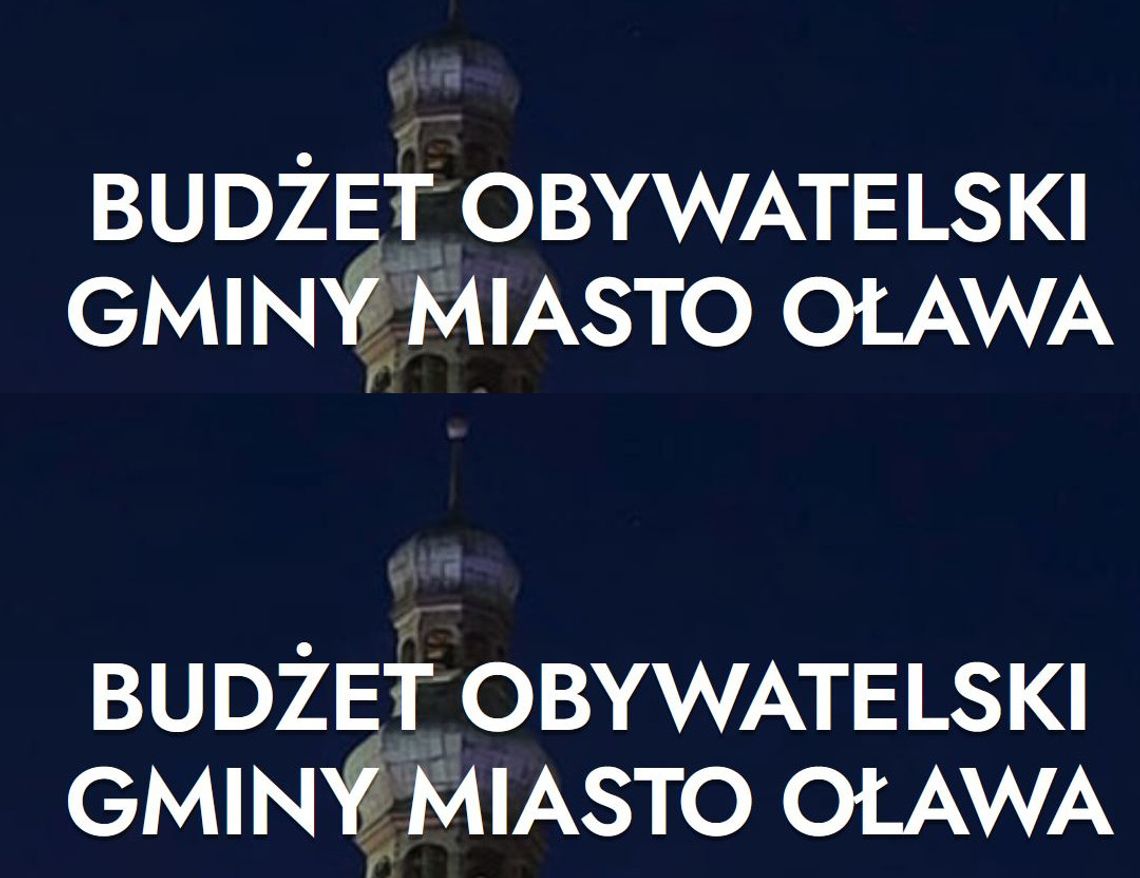 OŁAWA Jutro rusza trzecia edycja Budżetu Obywatelskiego