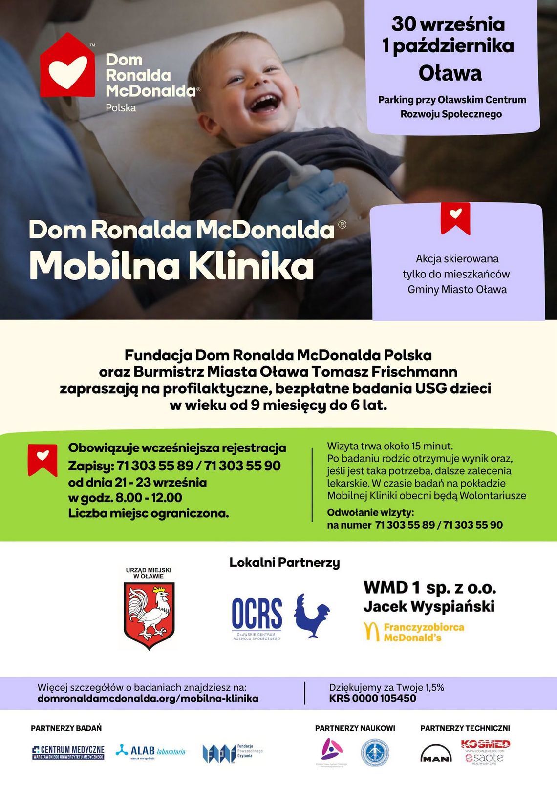 OŁAWA Mobilna Klinika Dom Ronalda McDonalda Polska OŁAWA Mobilna Klinika Dom Ronalda McDonalda Polska