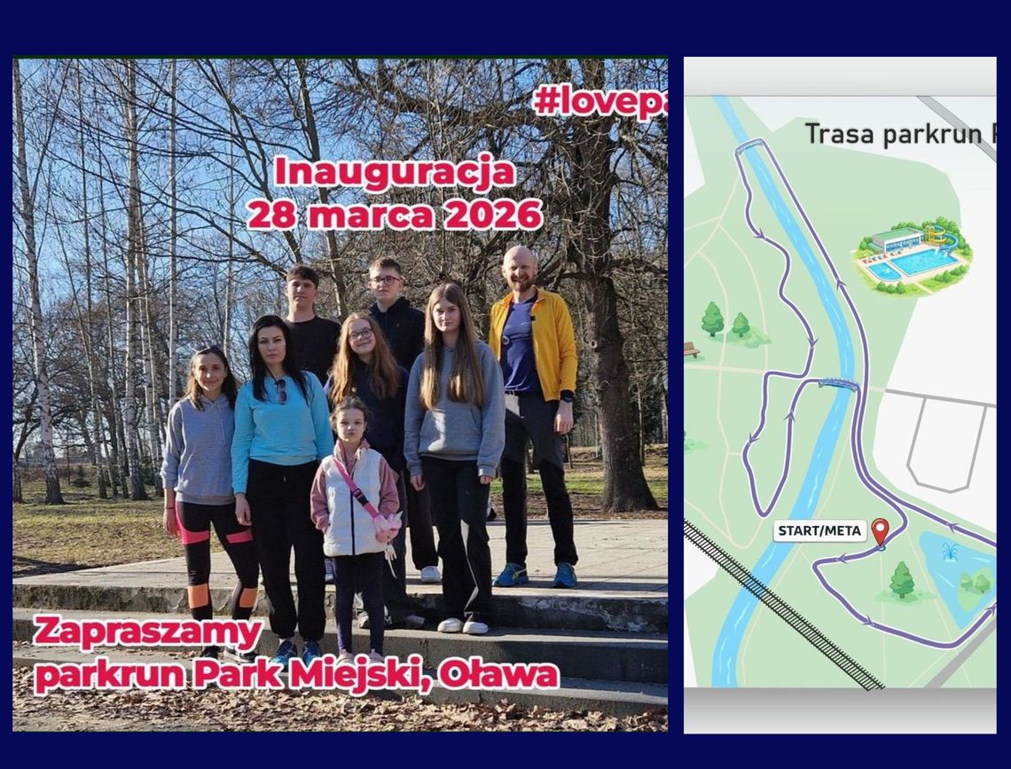 OŁAWA Parkrun startuje jutro. W Parku Miejskim OŁAWA Parkrun startuje jutro. W Parku Miejskim