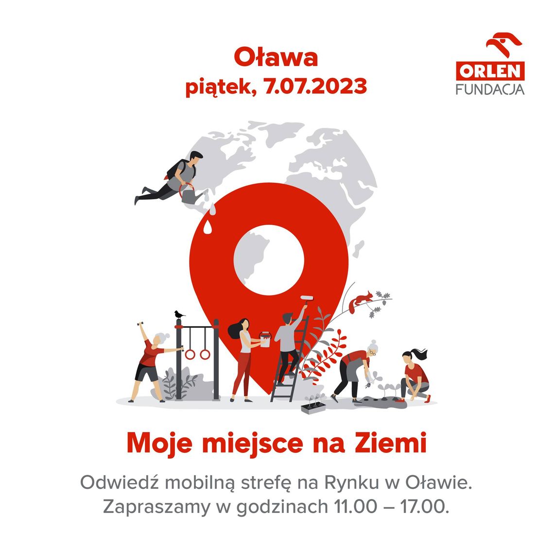 Oława. Rynek. Fundacja ORLEN promuje swój program grantowy Oława. Rynek. Fundacja ORLEN promuje swój program grantowy