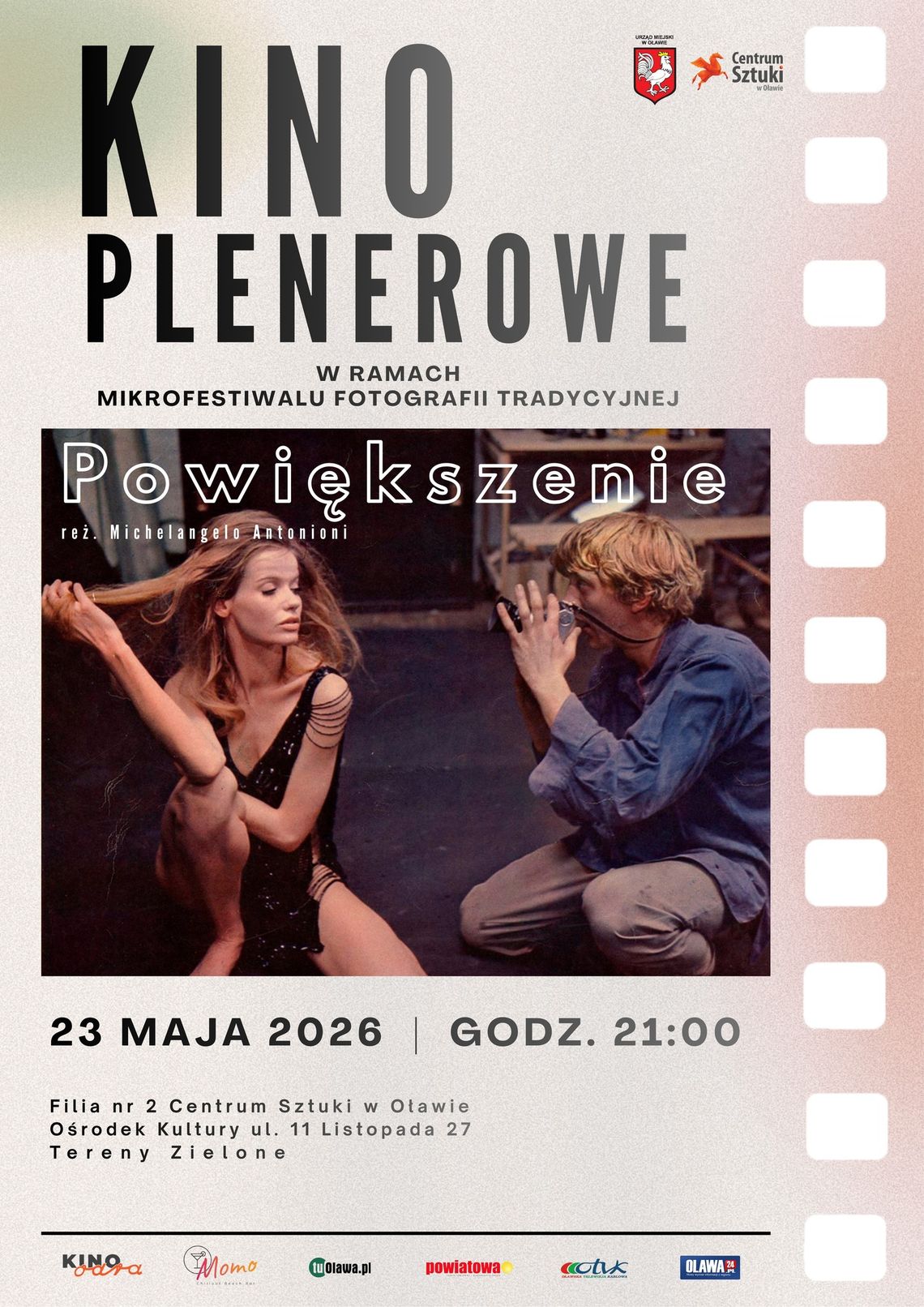 OŁAWA Słynne "Powiększenie" w kinie plenerowym OŁAWA Słynne "Powiększenie" w kinie plenerowym