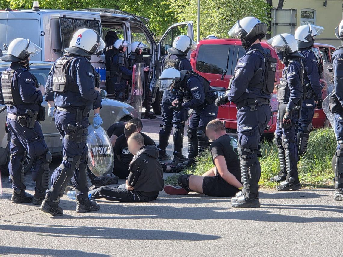 OŁAWA. Zadyma z udziałem pseudokibiców