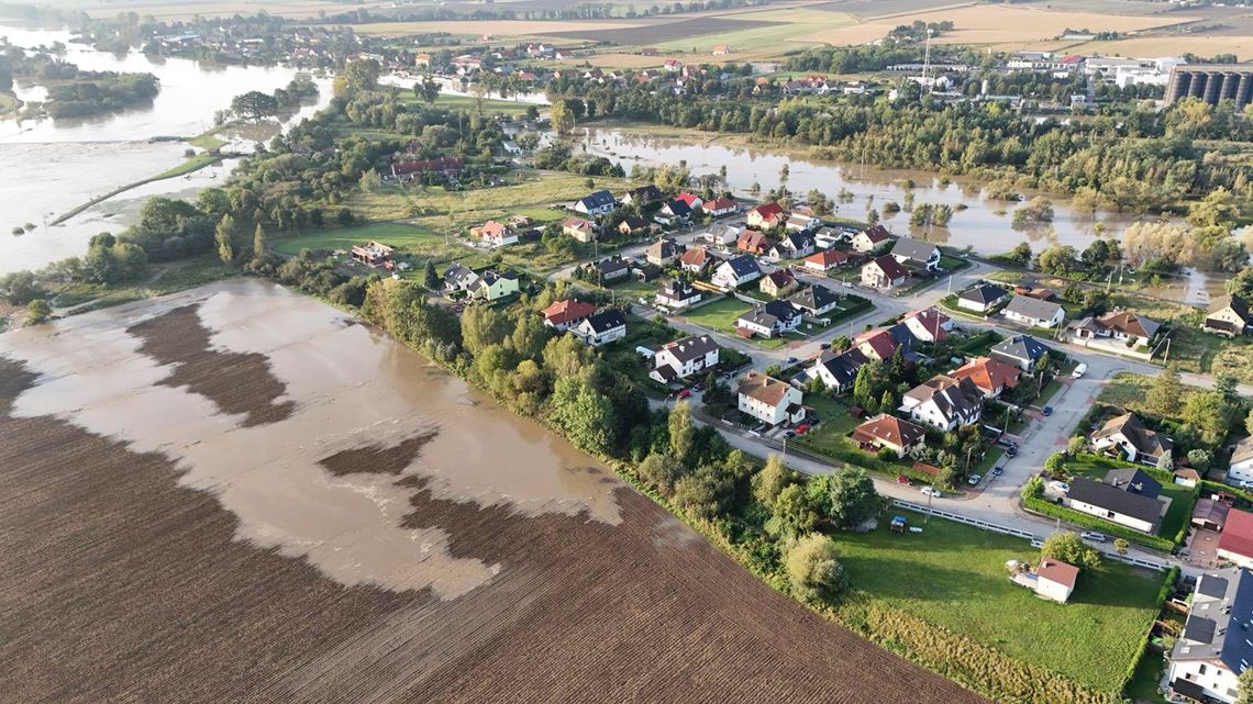 Oława Zwierzyniec. Woda już podchodzi (GALERIA)