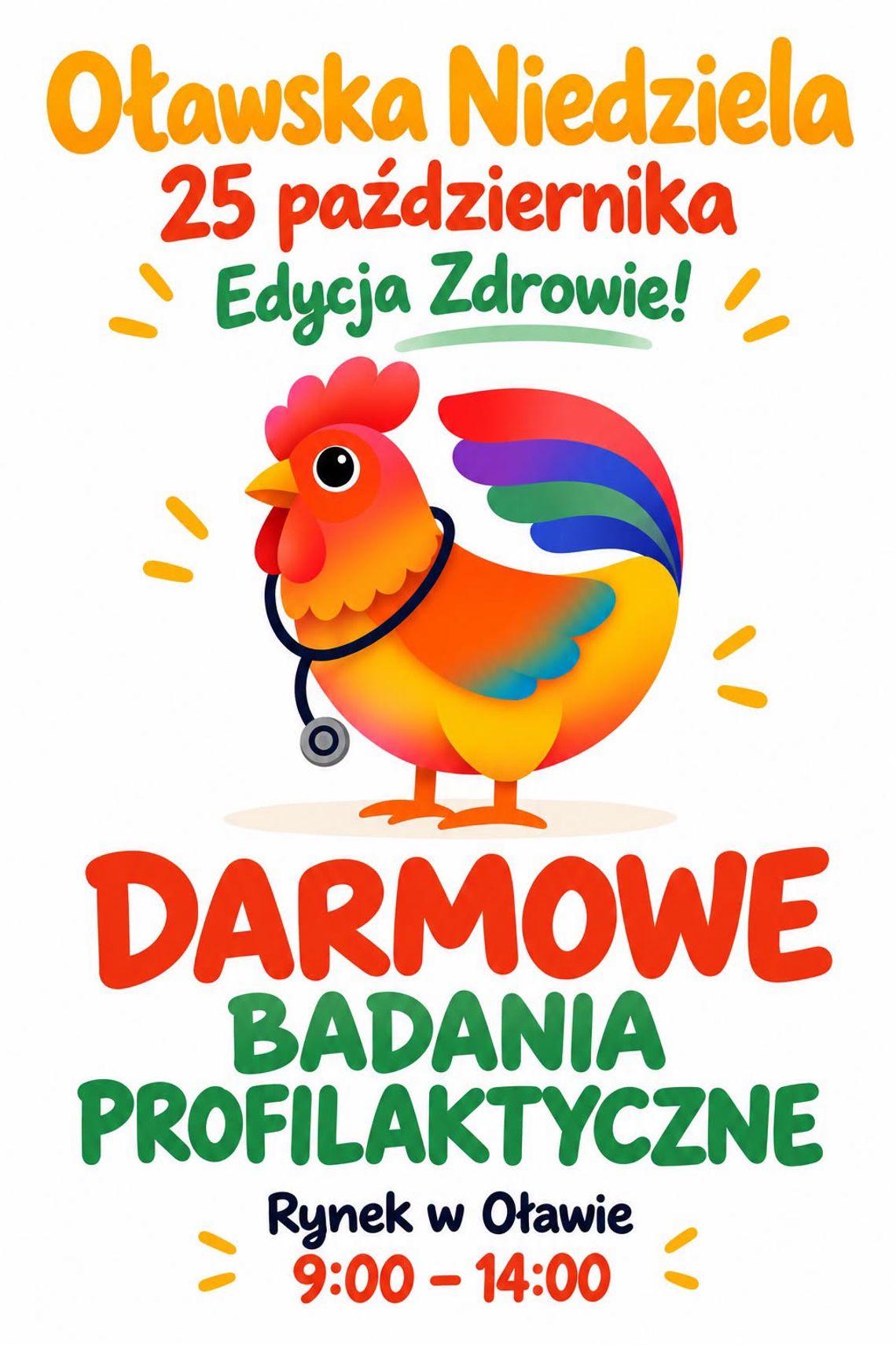 Oławska Niedziela – Edycja Zdrowie! Bezpłatne badania profilaktyczne w sercu Oławy Oławska Niedziela – Edycja Zdrowie! Bezpłatne badania profilaktyczne w sercu Oławy