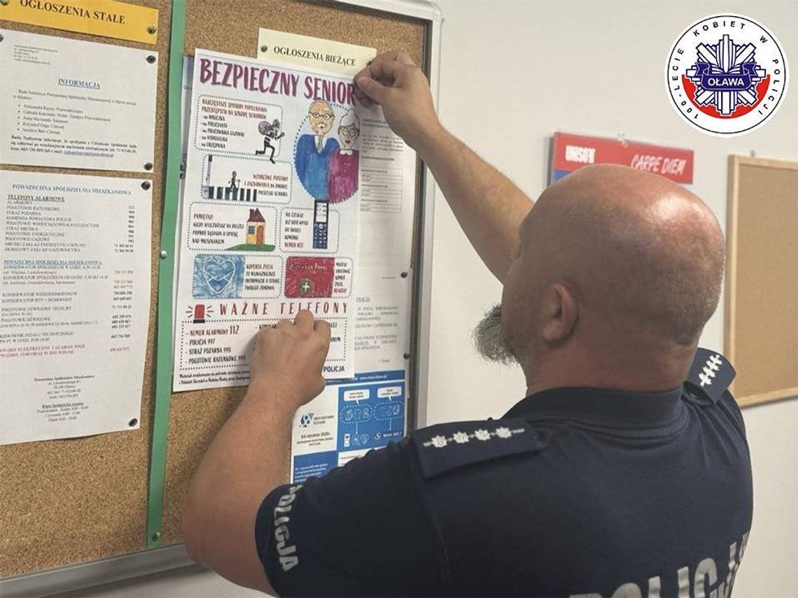 Oławska policja ostrzega seniorów przed oszustami Oławska policja ostrzega seniorów przed oszustami