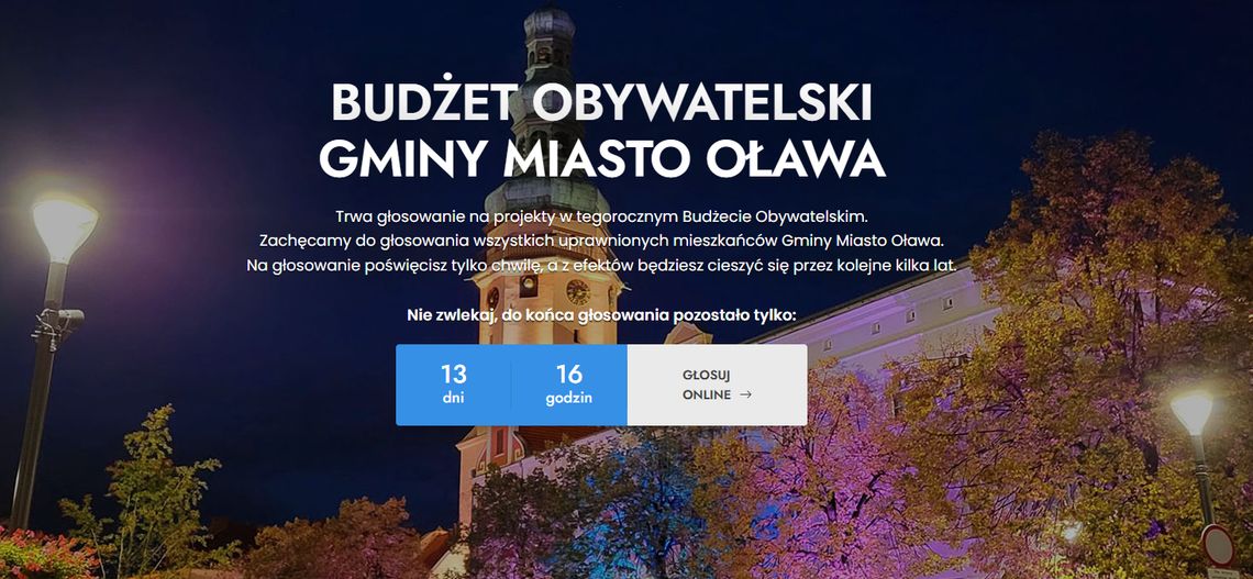 Oławski Budżet Obywatelski. Głosowanie już się rozpoczęło