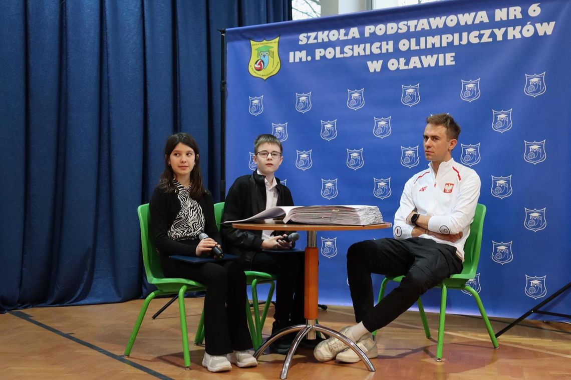 Olimpijczyk w szkole im. Polskich Olimpijczyków