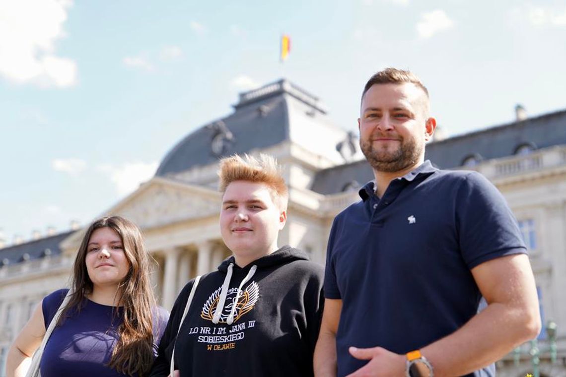 Oliwia i Patryk w Brukseli