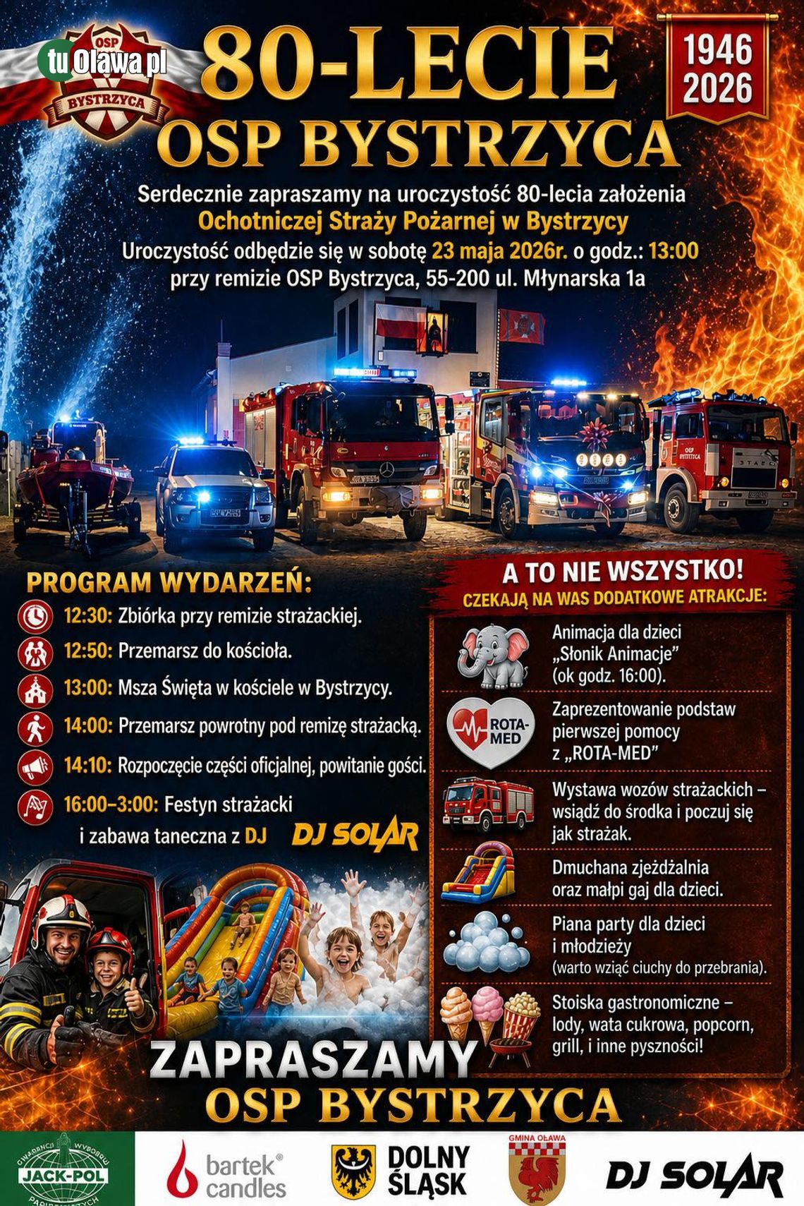 OSP Bystrzyca świętuje 80-lecie