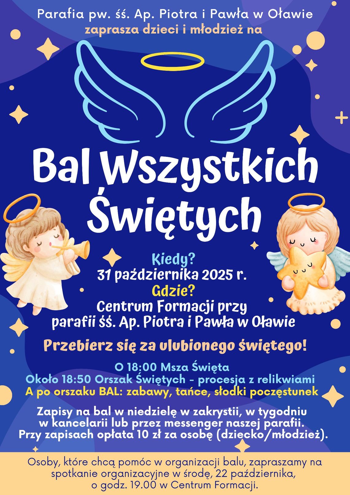 Parafia zaprasza na Bal Wszystkich Świętych