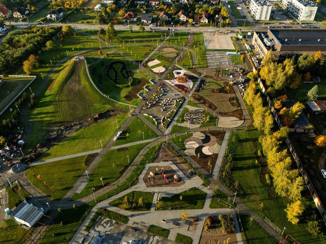 Park z lotu ptaka wygląda imponująco
