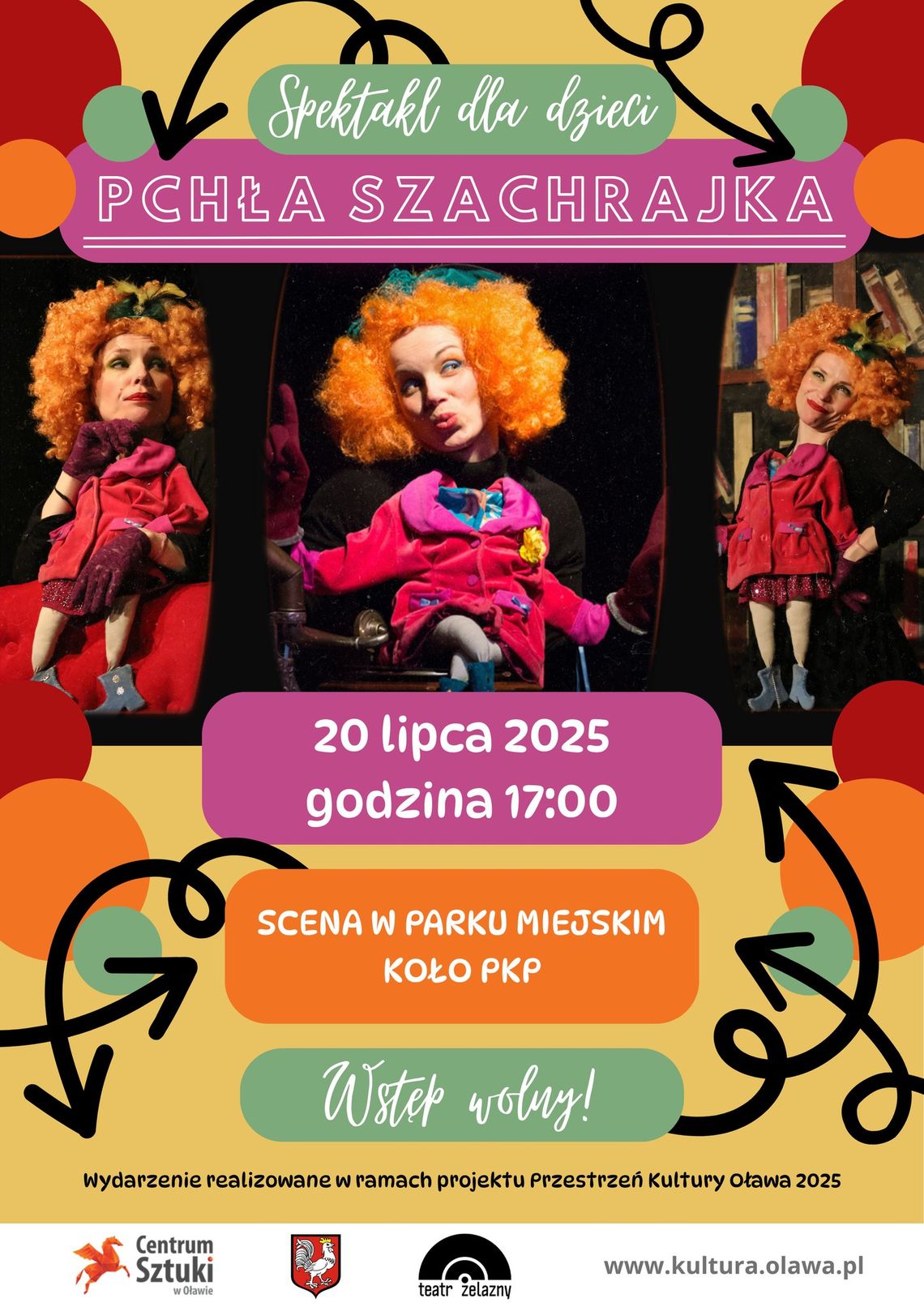 "Pchła Szachrajka" w Parku Miejskim. Spektakl dla całej rodziny już 20 lipca "Pchła Szachrajka" w Parku Miejskim. Spektakl dla całej rodziny już 20 lipca