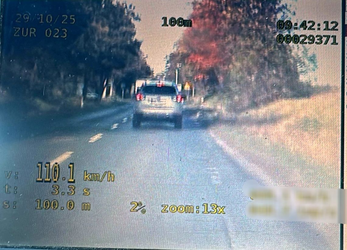 Pędził 110km/h w zabudowanym, więc nie ma już prawa jazdy Pędził 110km/h w zabudowanym, więc nie ma już prawa jazdy