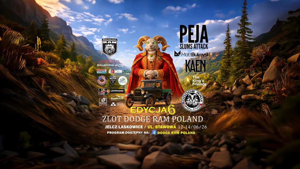 Peja, Matt Bukowski, Kaen - będzie się działo podczas zlotu Dodge Ram Poland Peja, Matt Bukowski, Kaen - będzie się działo podczas zlotu Dodge Ram Poland