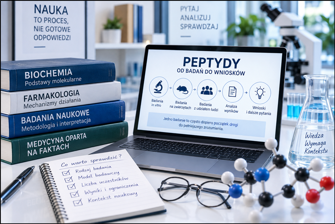 Peptydy pod lupą nauki. Dlaczego jedno badanie nie daje jeszcze odpowiedzi? Peptydy pod lupą nauki. Dlaczego jedno badanie nie daje jeszcze odpowiedzi?