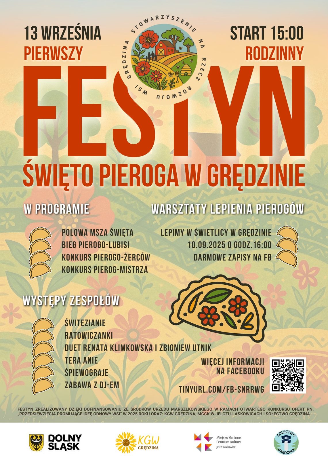 Pierwsze Święto Pieroga w Grędzinie – festyn i warsztaty kulinarne