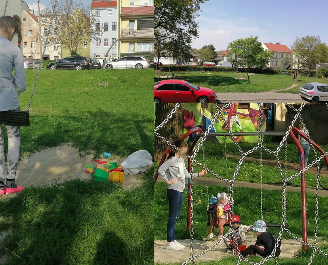 Po piaskownicy został tylko ślad. Matka prosi o interwencję