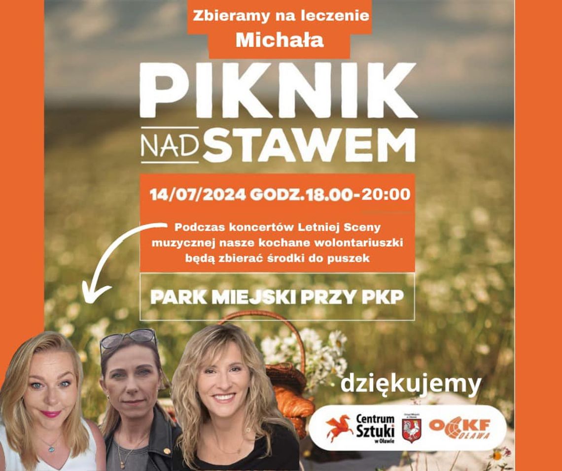 Podczas pikniku będą zbierać dla Michała