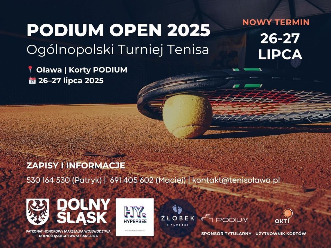 Podium Open 2025 z nowym terminem