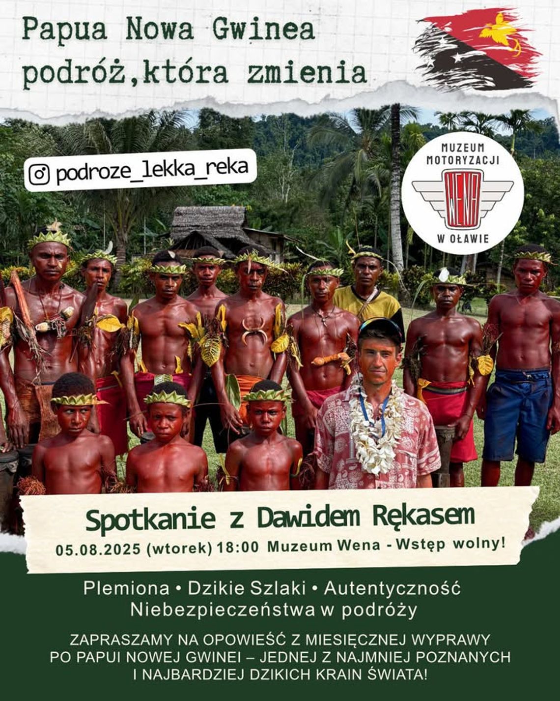 Podróżnik z Oławy opowie o Nowej Gwinei