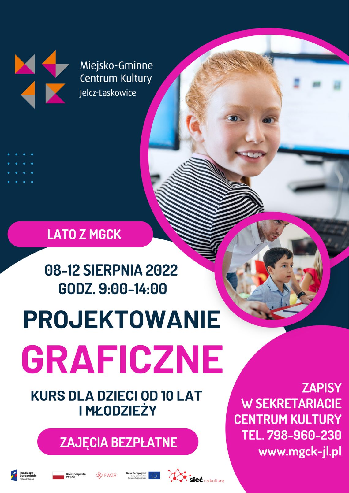 Podstawy projektowania graficznego. Bezpłatne warsztaty z MGCK