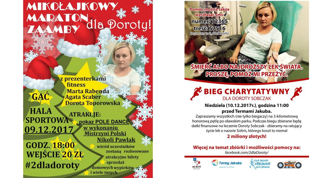 Pół miliona dla Doroty! W weekend maraton zumby i bieg Pół miliona dla Doroty! W weekend maraton zumby i bieg