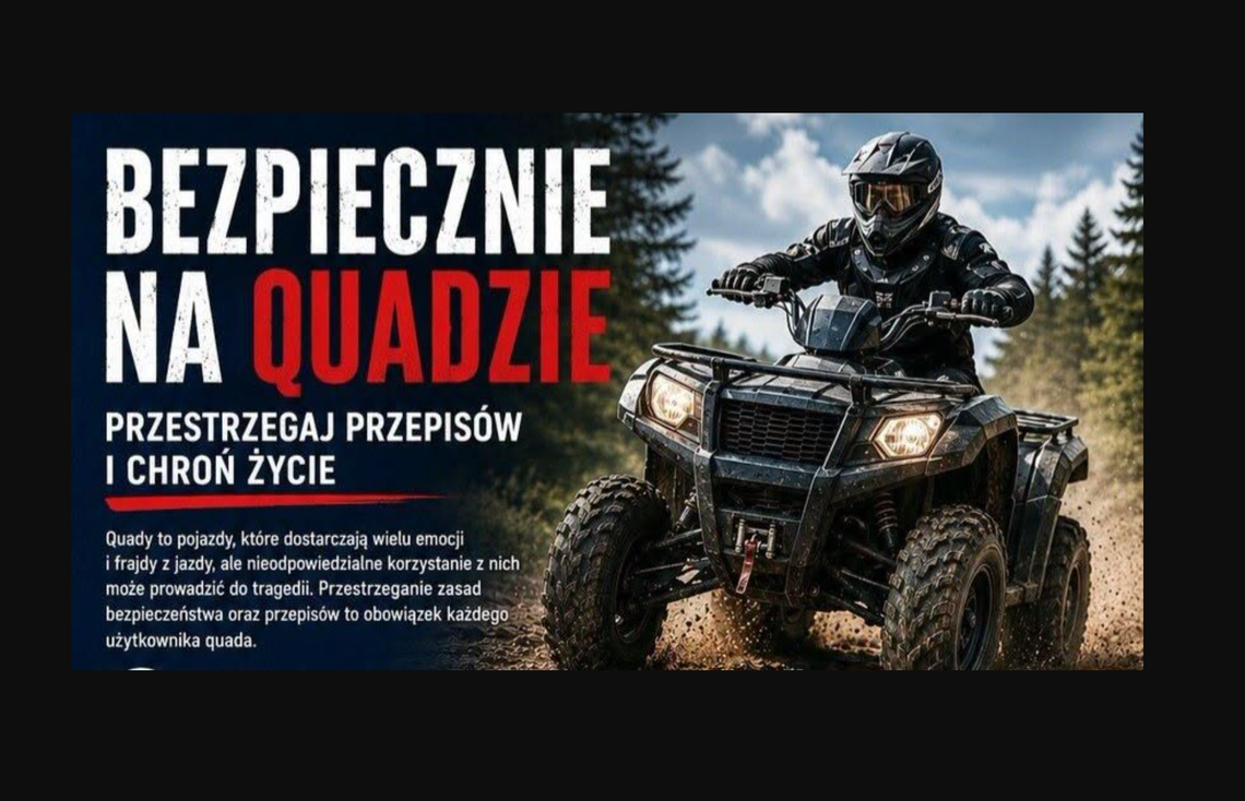 Policja alarmuje: quad to nie zabawka dla dzieci Policja alarmuje: quad to nie zabawka dla dzieci