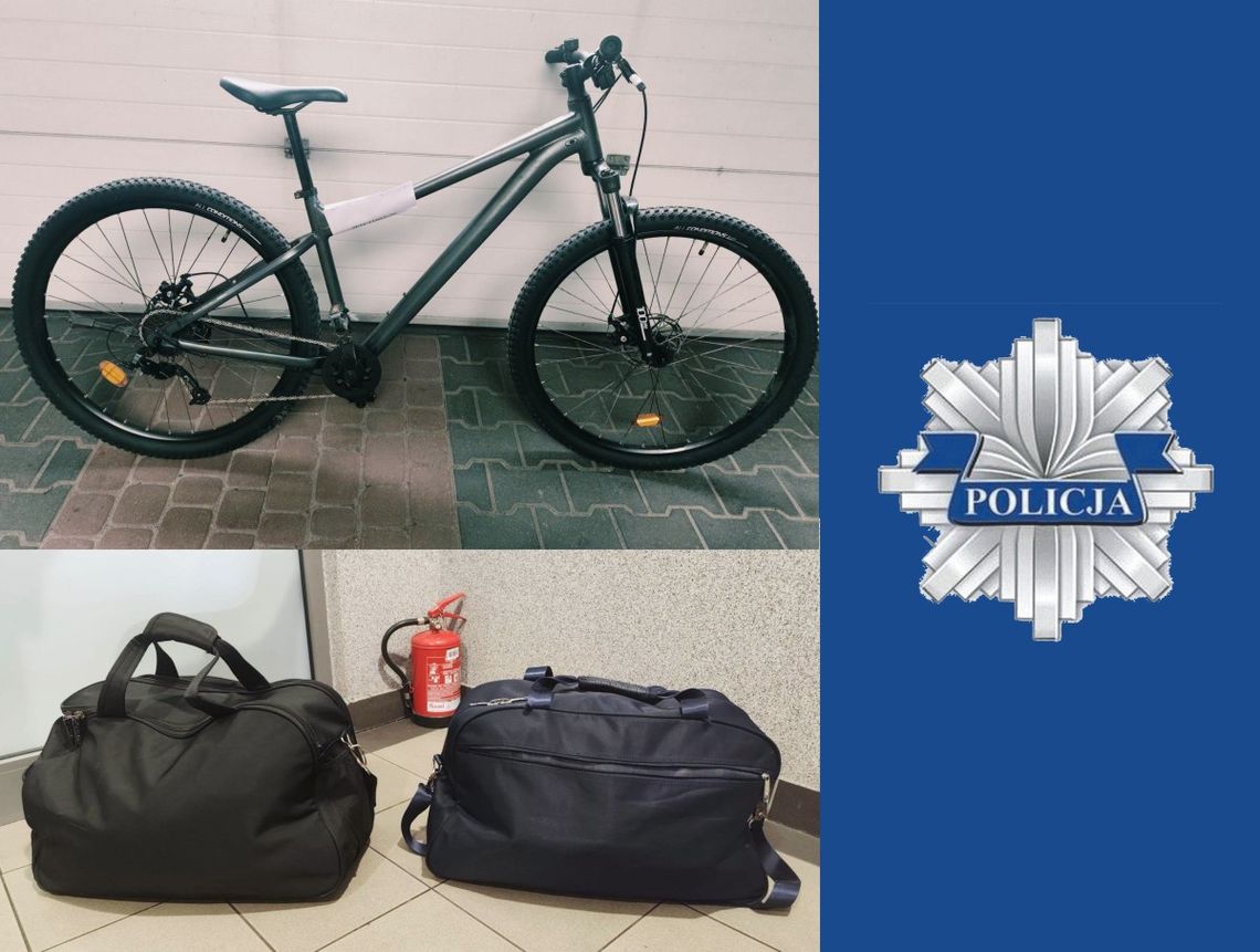 Policja poszukuje właścicieli roweru i dwóch toreb Policja Oława
