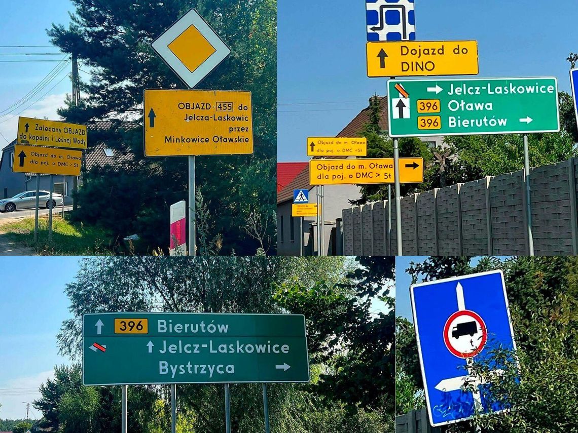 Policja przypomina. Zmiana organizacji ruchu na DW455 Policja przypomina. Zmiana organizacji ruchu na DW455