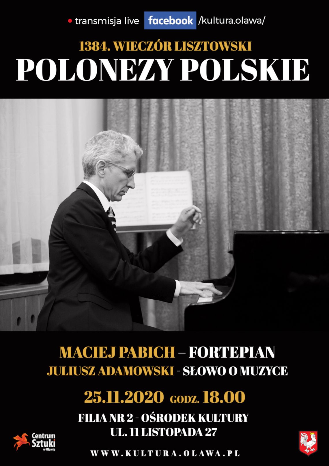 Polonezy Polskie LIVE – transmisja na żywo recitalu wybitnego pianisty