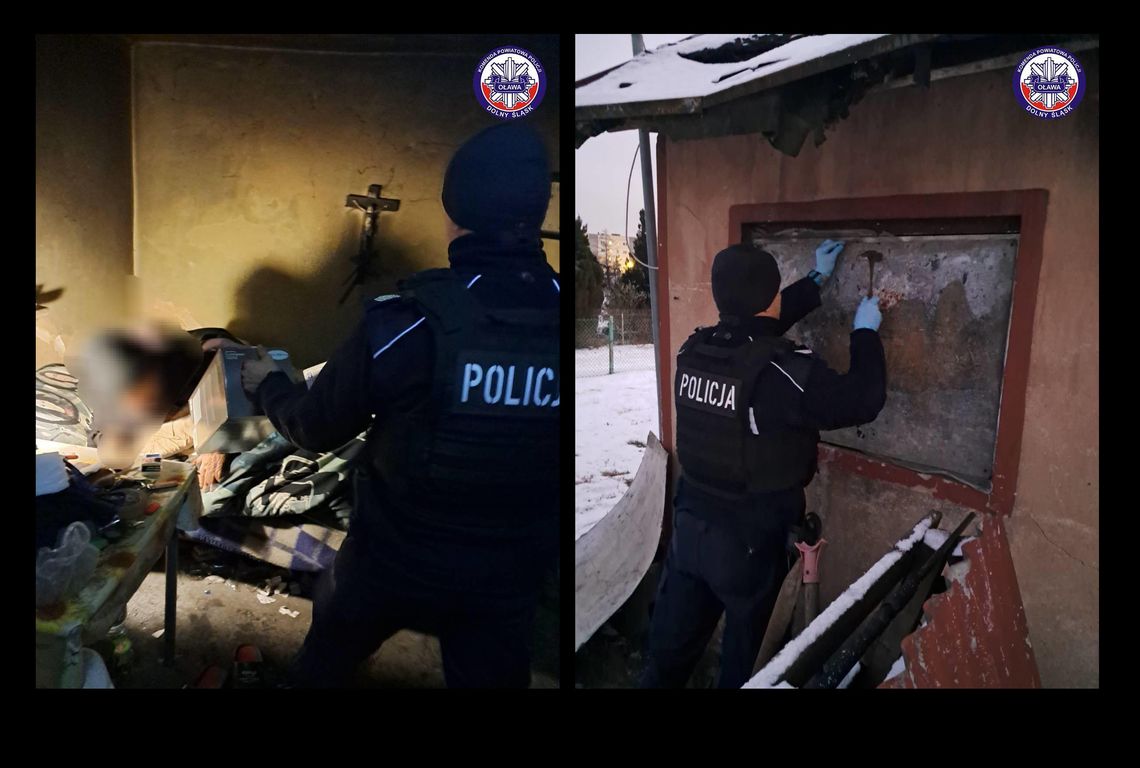 Pomogli mężczyźnie, który w takie mrozy żyje na działce