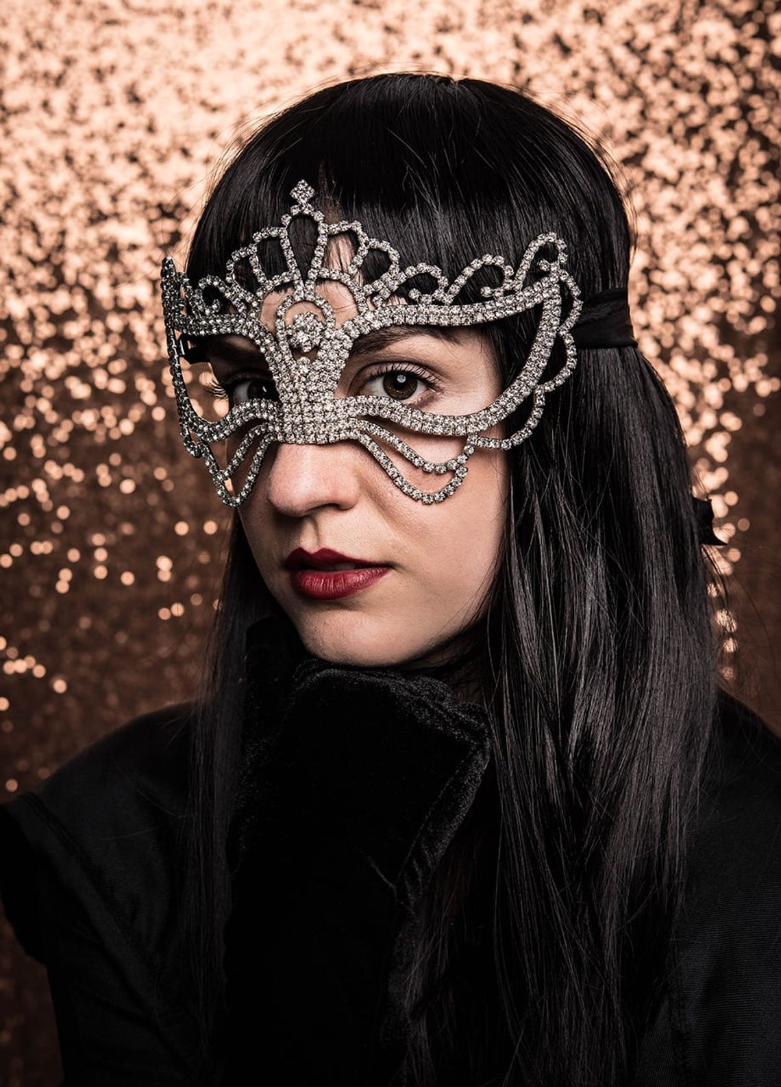 Pomysły na wyjątkowe przebranie – inspiracje dla małych i dużych Maska diamentowa deluxe