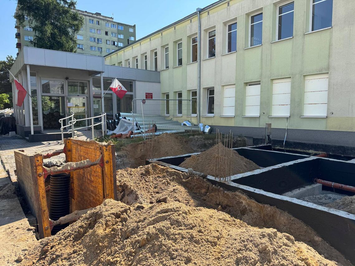 Postępują prace przy robudowie miejskiego żłobka