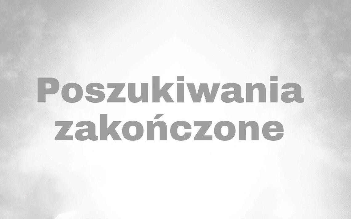 Poszukiwania nastolatki zakończone
