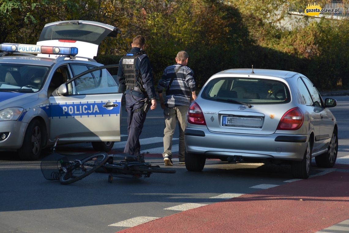 Potrącenie rowerzystki. Kierowca nietrzeźwy