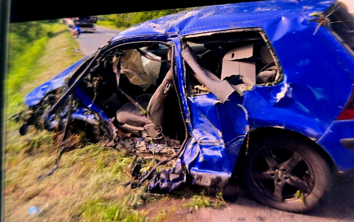Poważny wypadek w Brzezinkach. Są ranni Policja Oława